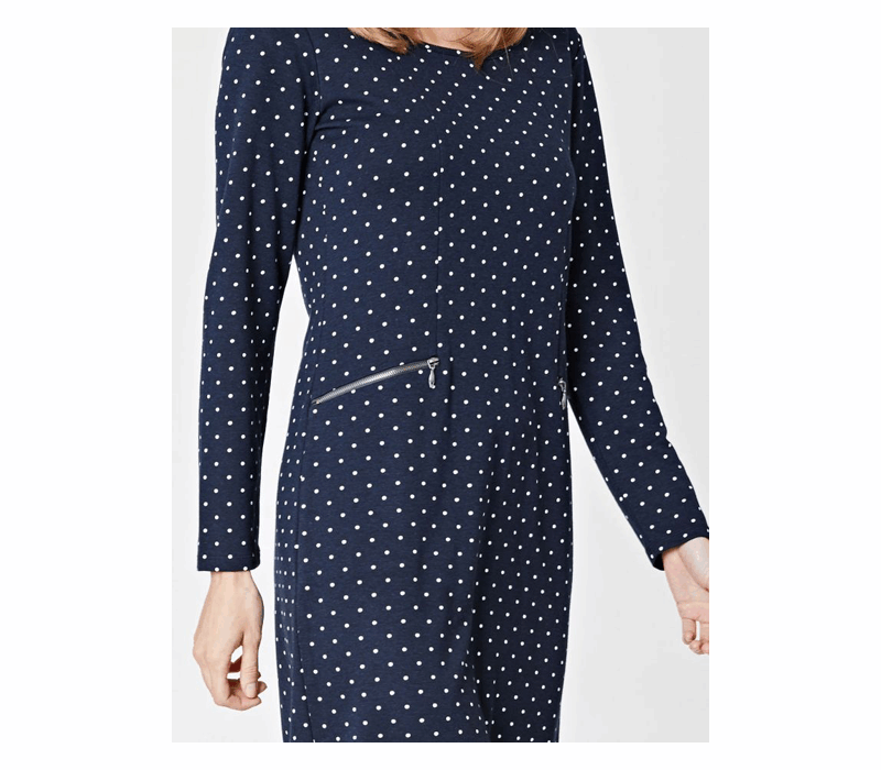 thought – Pünktchen Langarmkleid