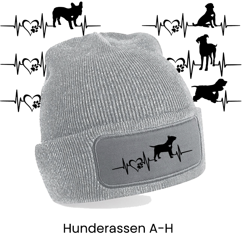 Mütze – Herzschlag “Hunderasse” A-H