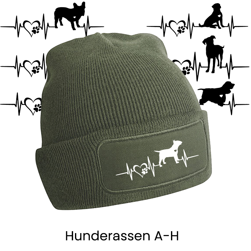 Mütze – Herzschlag “Hunderasse” A-H