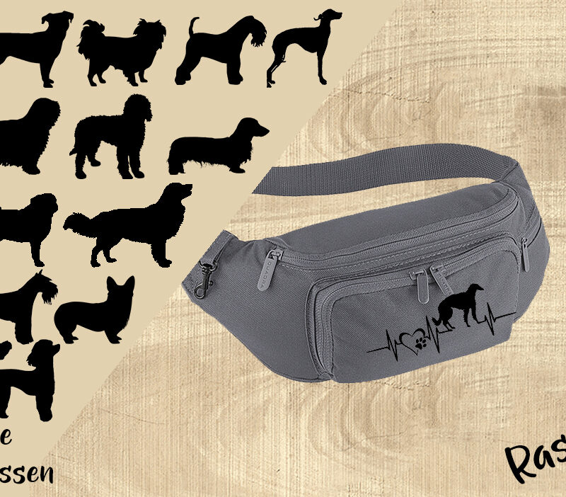 Bauchtasche – Herzschlag “Hunderasse” I-Z