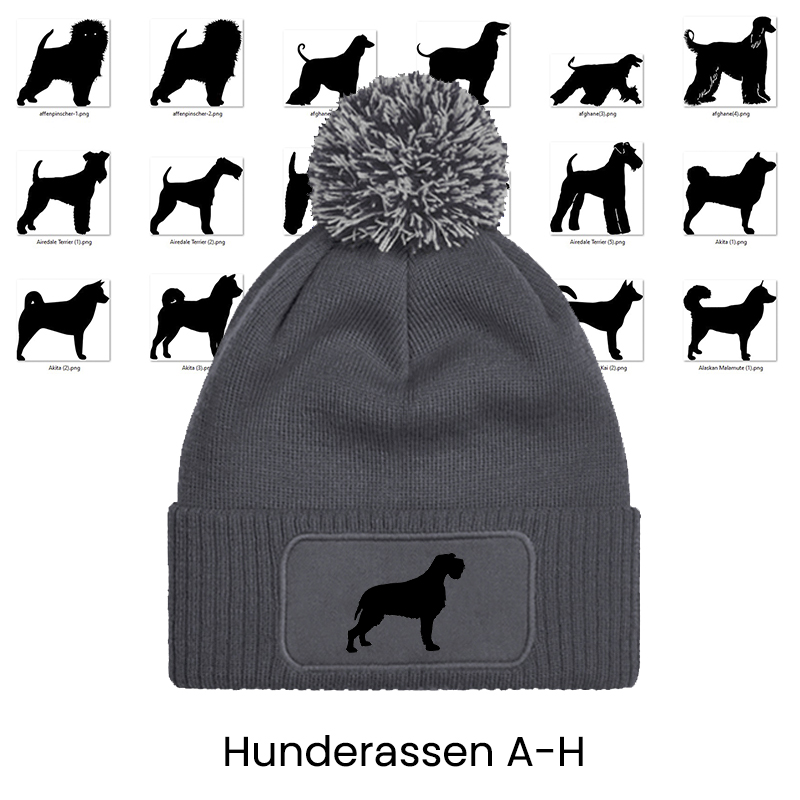 Bommelmütze – “Hunderasse” A-H