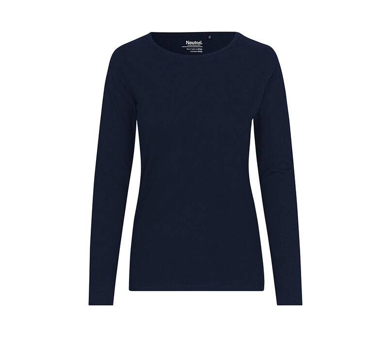 Bio Cotton Langarm Shirt – navy – Gr.XS