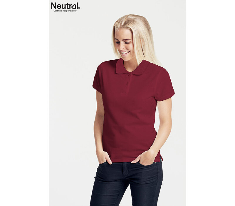Bio Cotton Damen Polo – bordeaux
