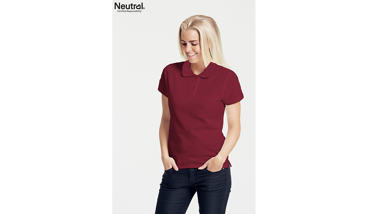 Bio Cotton Damen Polo - bordeaux