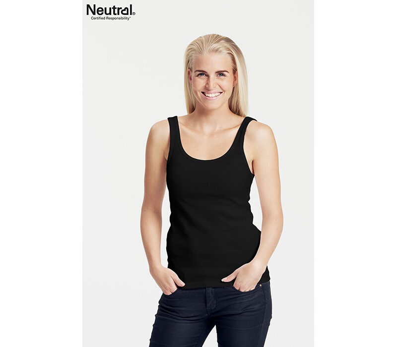 Bio Cotton Damen Tank Top – schwarz – Gr.XXL
