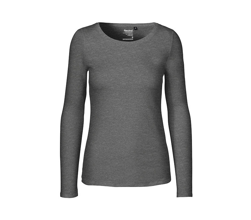 Bio Cotton Langarm Shirt – grau – Gr.XL