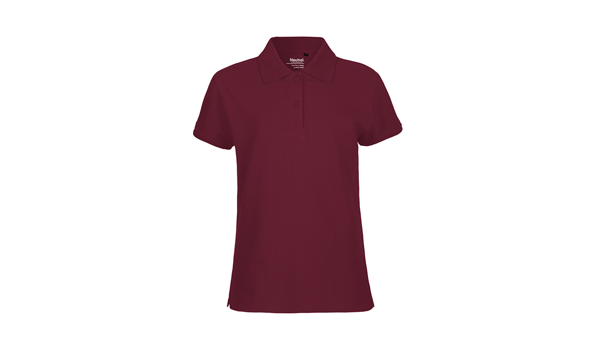 Bio Cotton Damen Polo - bordeaux – Bild 3
