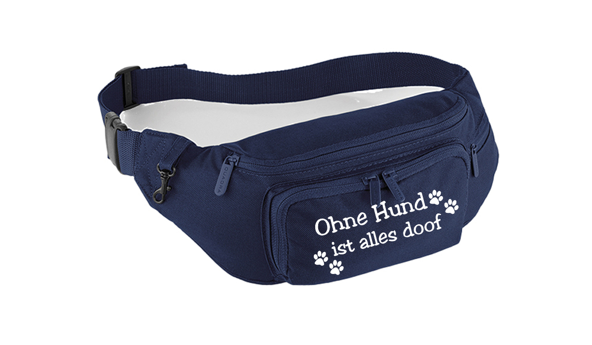 Bauchtasche - Ohne Hund ist alles doof (1) – Bild 2
