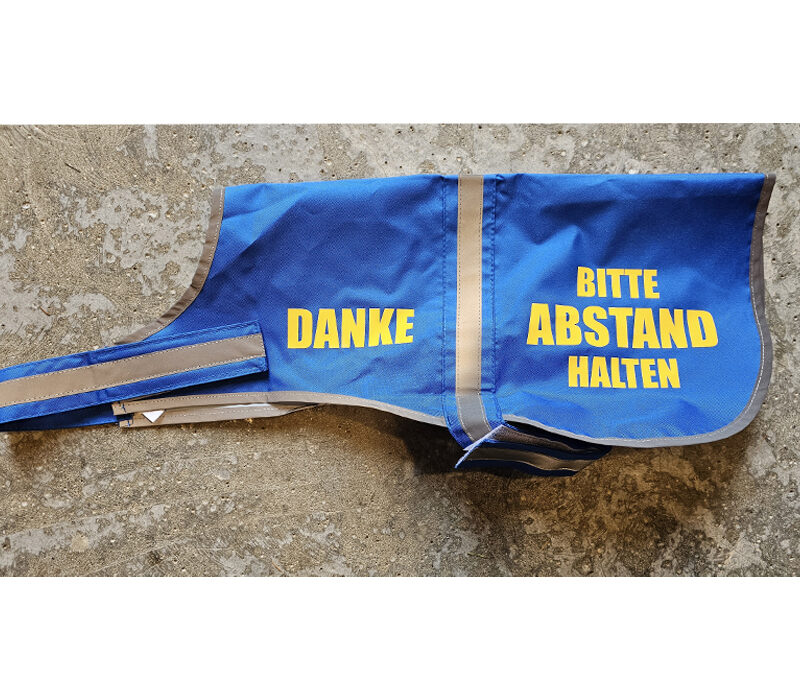 Hundewarnweste – Bitte Abstand halten – blau – Gr.L