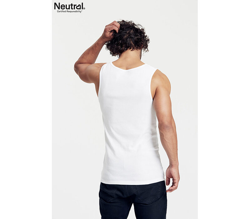 Bio Baumwolle Herren Tank Top – weiss – Gr.M
