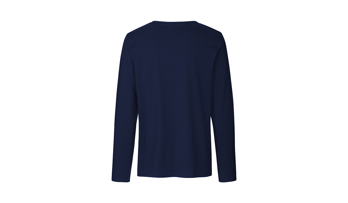 Bio Cotton Herren Langarmshirt - navy – Bild 2