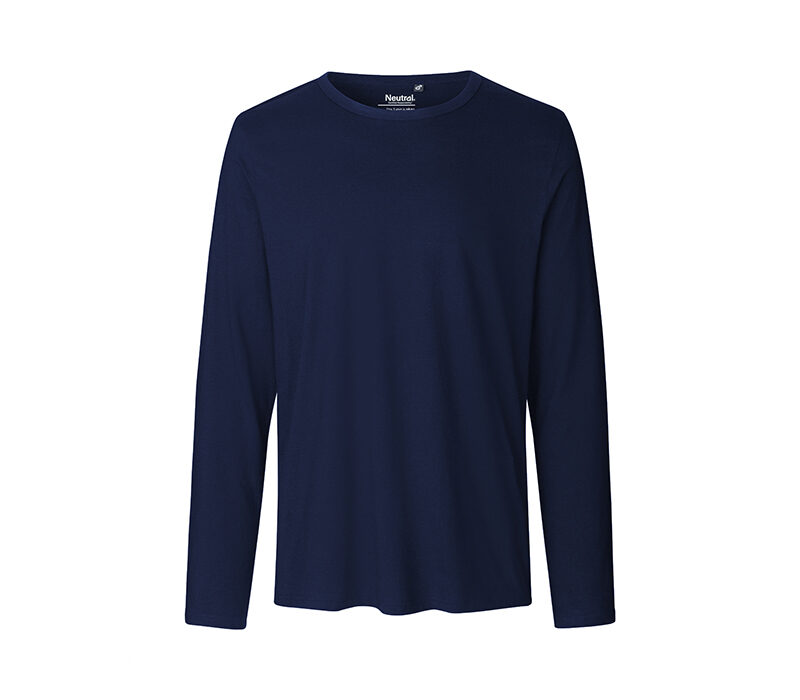 Bio Cotton Herren Langarmshirt – navy