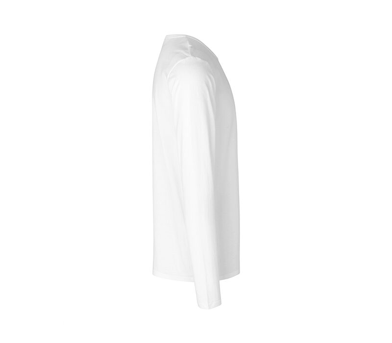 Bio Cotton Herren Langarmshirt – weiss