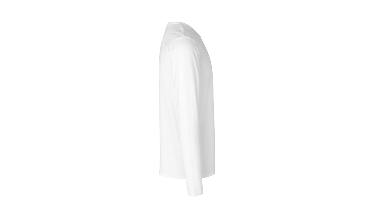 Bio Cotton Herren Langarmshirt - weiss – Bild 2