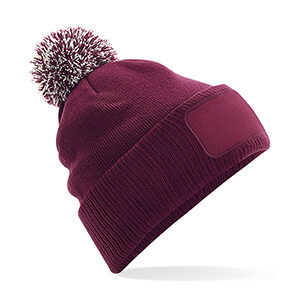 Burgundy/Off White