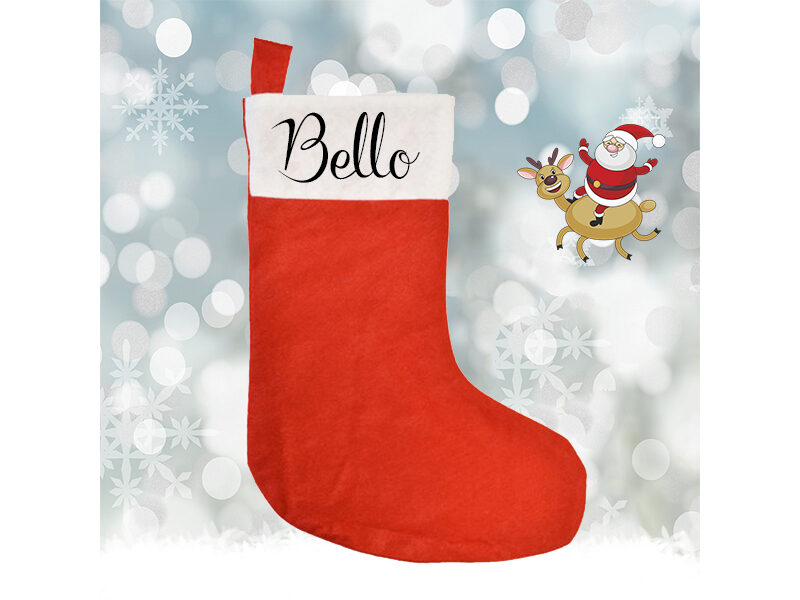 Weihnachtsstrumpf – personalisiert mit dem Hundenamen