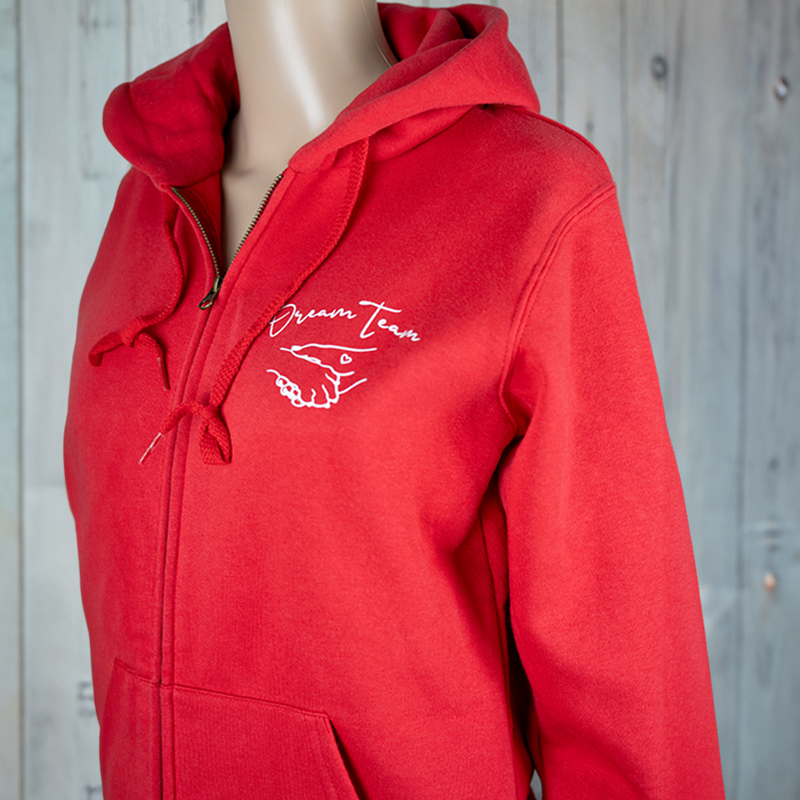 Damen Zip Hoodie – Dreamteam – Gr.S/M