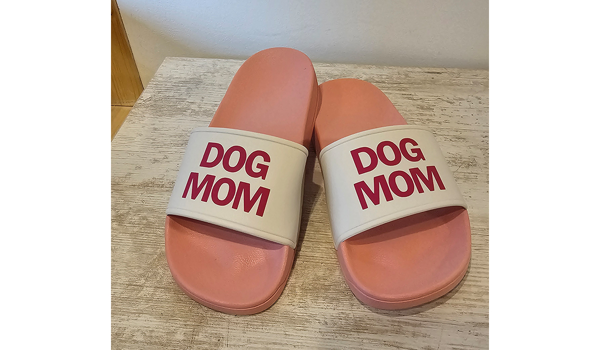 Slippers Dog Mom - rosa fuchsia - Gr.40