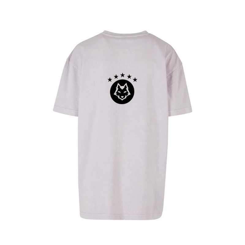 eDOGcation Ladies Oversized Acid Wash Tee