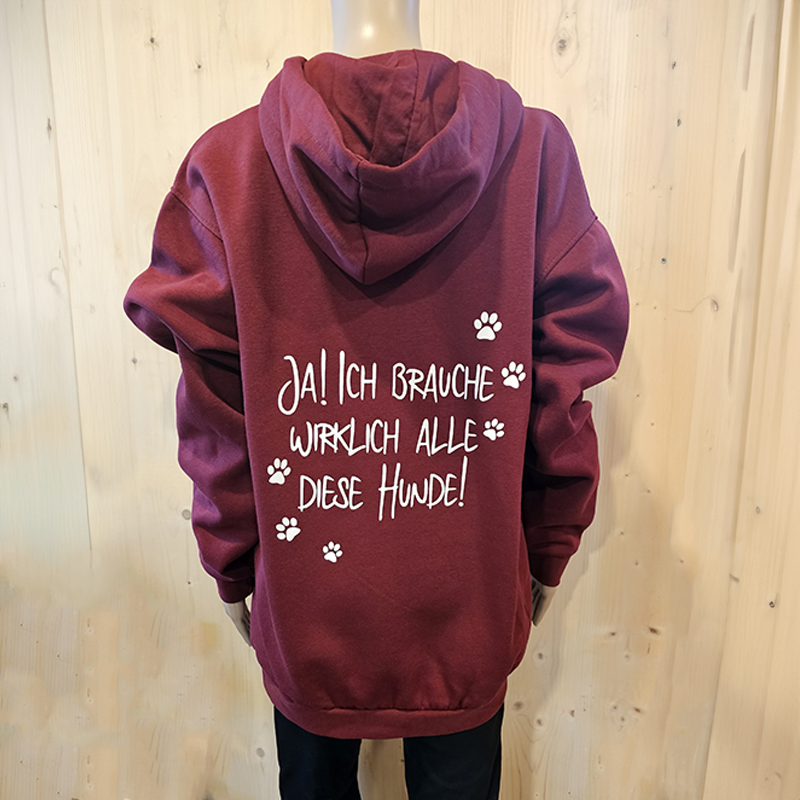 Unisex Hoodie – Hundemensch Gr.L