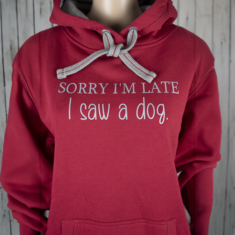 Unisex Hoody – I saw a dog Gr.M/L
