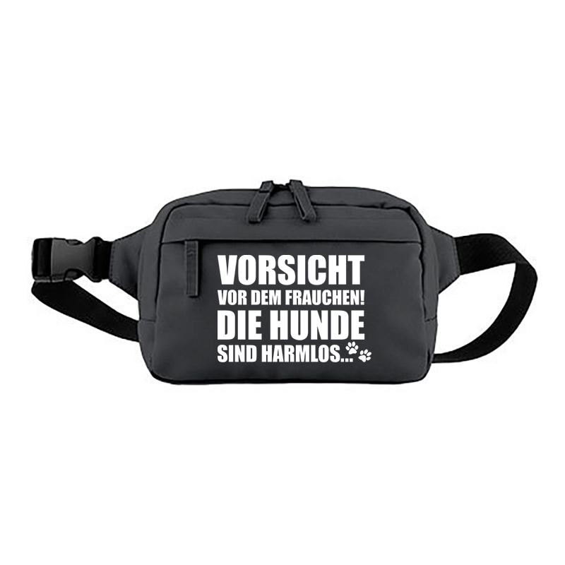 Cross Body Bag Vorsicht vor dem Frauchen die Hunde sind harmlos – Bild 3