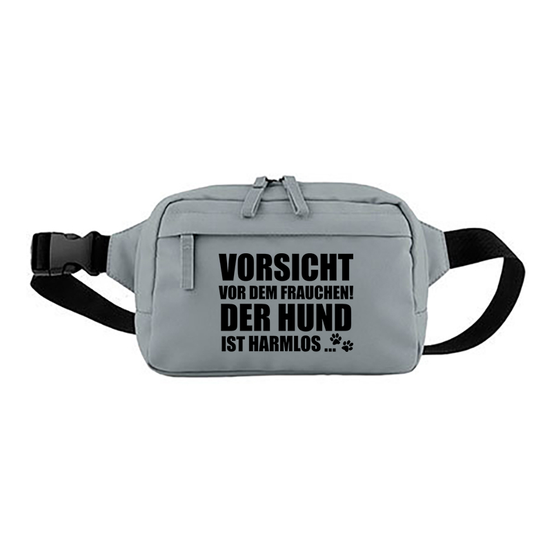 Cross Body Bag Vorsicht vor dem Frauchen der Hund ist harmlos