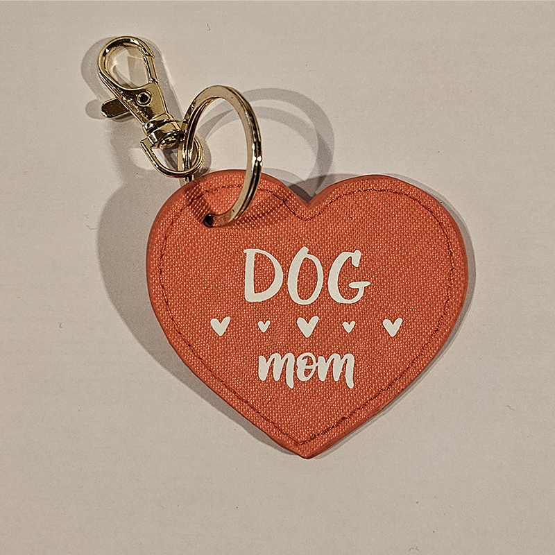 Herzanhänger – coral – Dog Mom