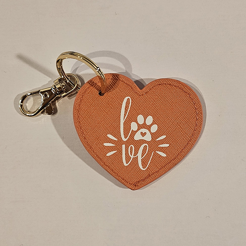 Herzanhänger – coral – love paw