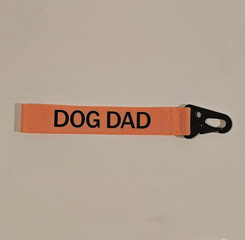 Schlüsselanhänger – orange – Dog Dad