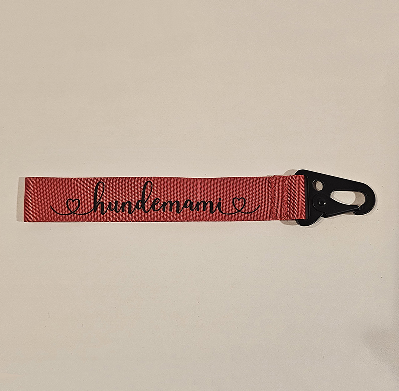 Schlüsselanhänger – rot – hundemami