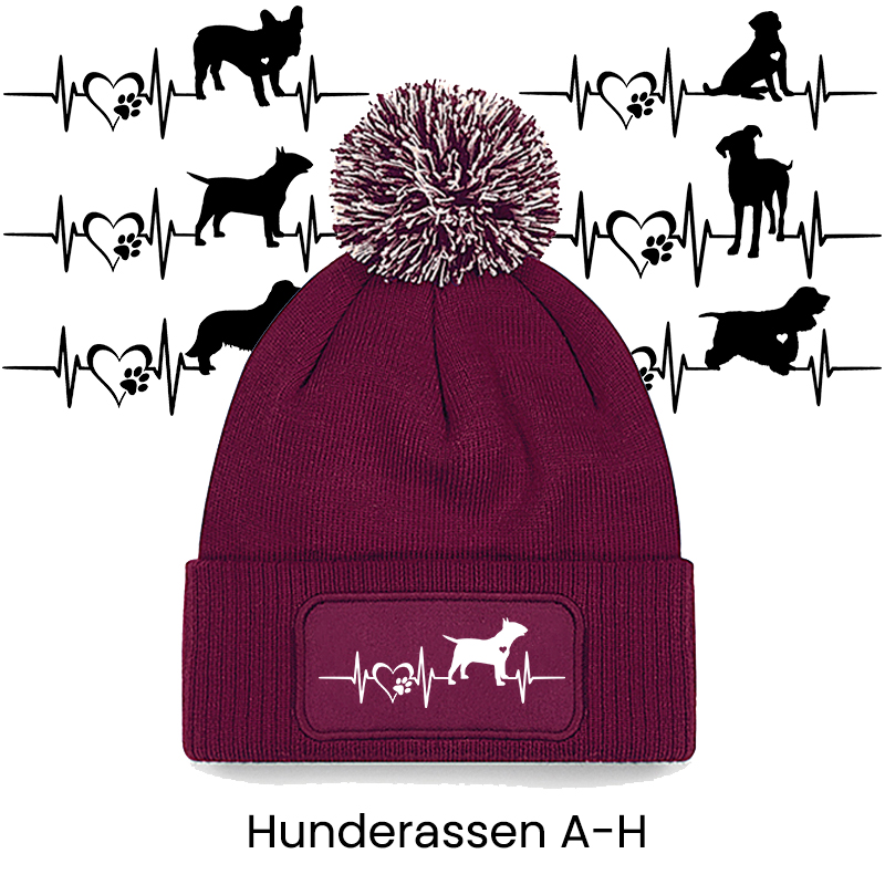 Bommelmütze - Herzschlag "Hunderasse" A-H – Bild 3