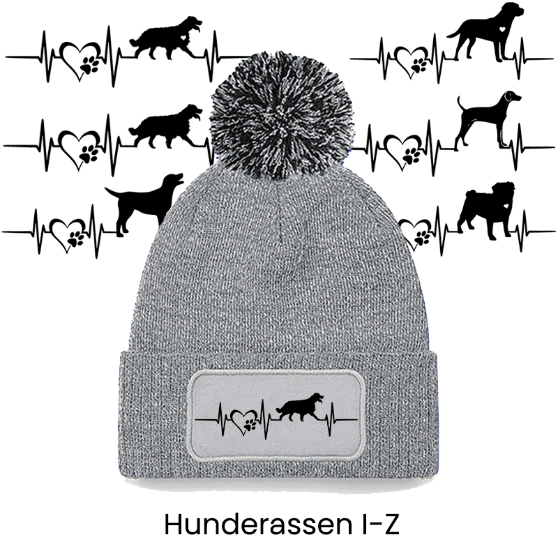 Bommelmütze – Herzschlag “Hunderasse” I-Z
