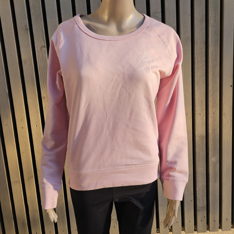 Woman Sweatshirt – Hand Pfote – soft pink