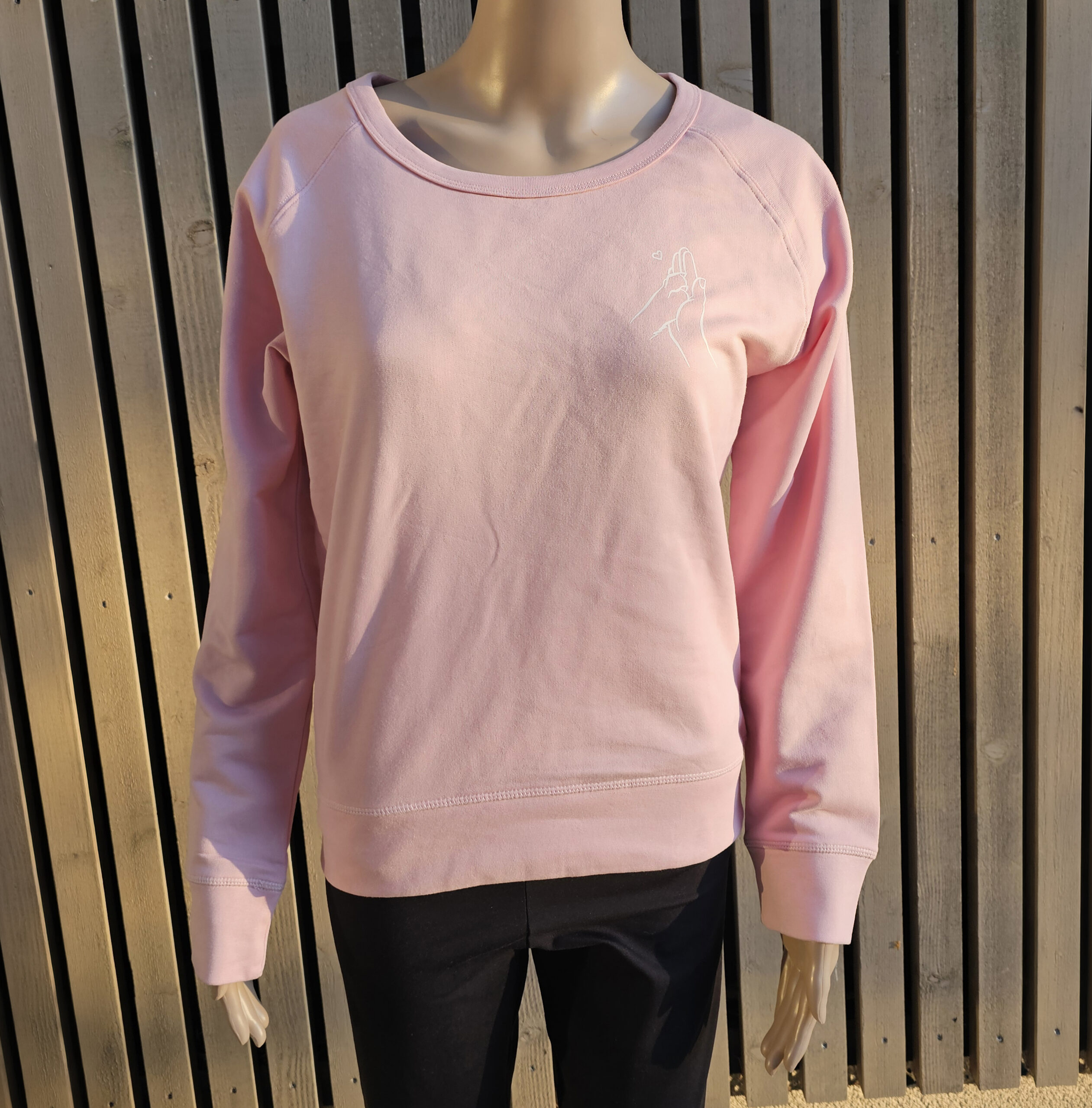 Woman Sweatshirt - Hand Pfote - soft pink – Bild 2