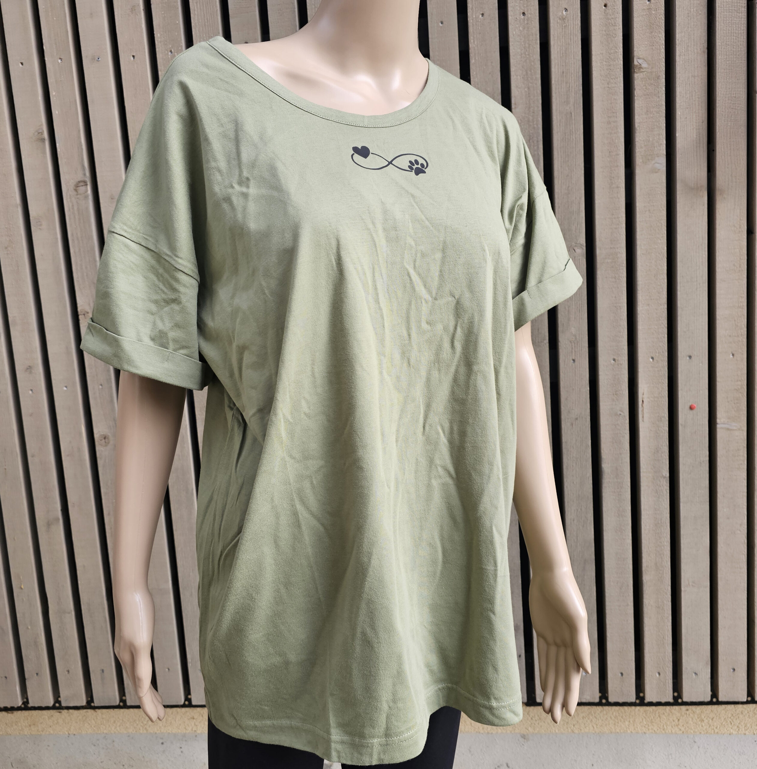 Boyfriend T - Seite an Seite - olive