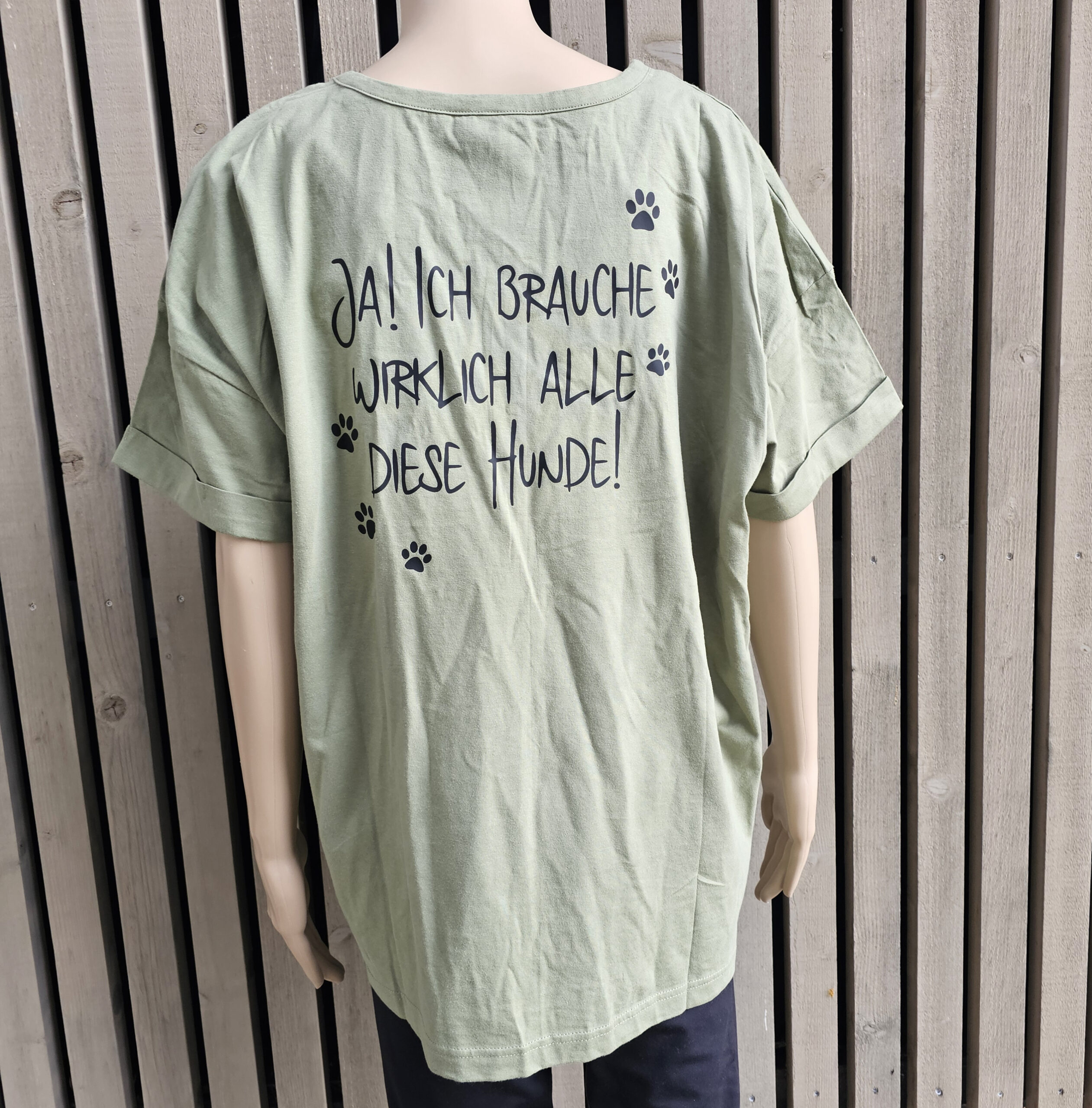 Boyfriend T - Ja ich bruche alle diese Hunde - olive – Bild 2