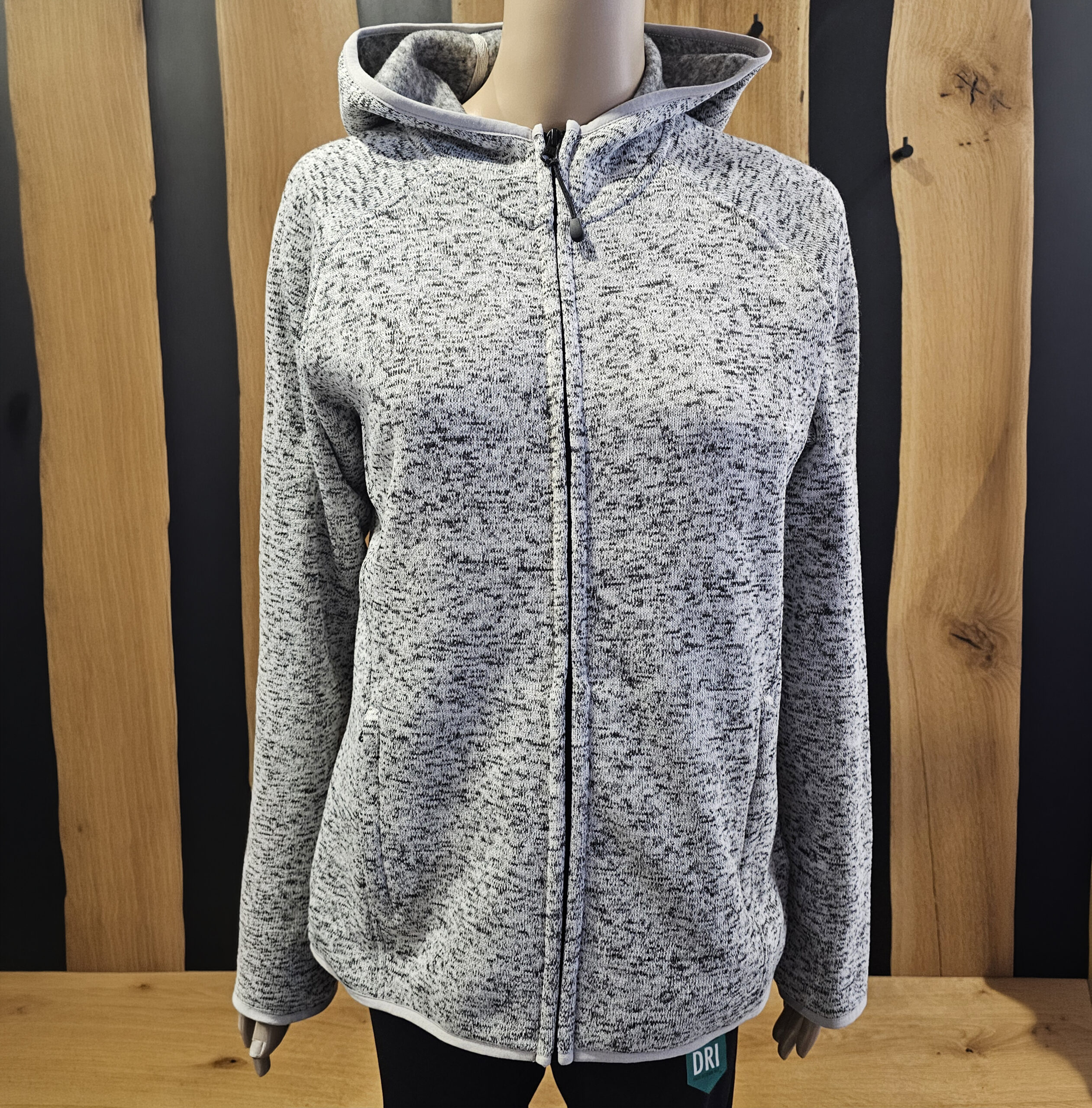 Damen Kapuzen Fleecejacke - Mein Hund hat keine Macken Gr.L – Bild 2