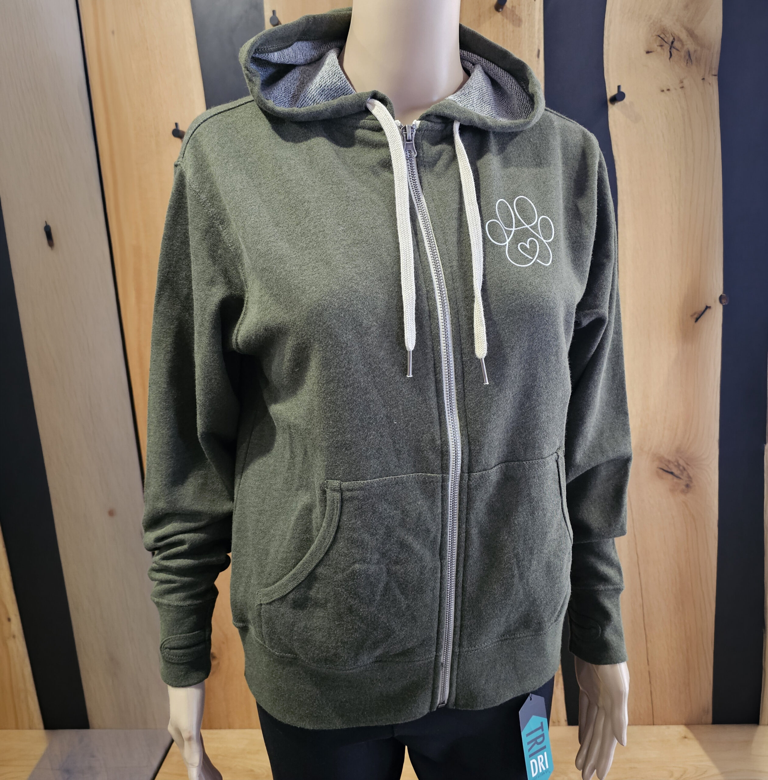 Kapuzenjacke - Olive heather - Pfote Oneline – Bild 2