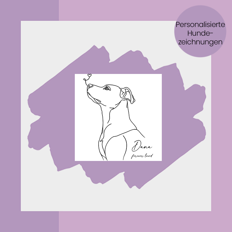Personalisierte Hundezeichnungen